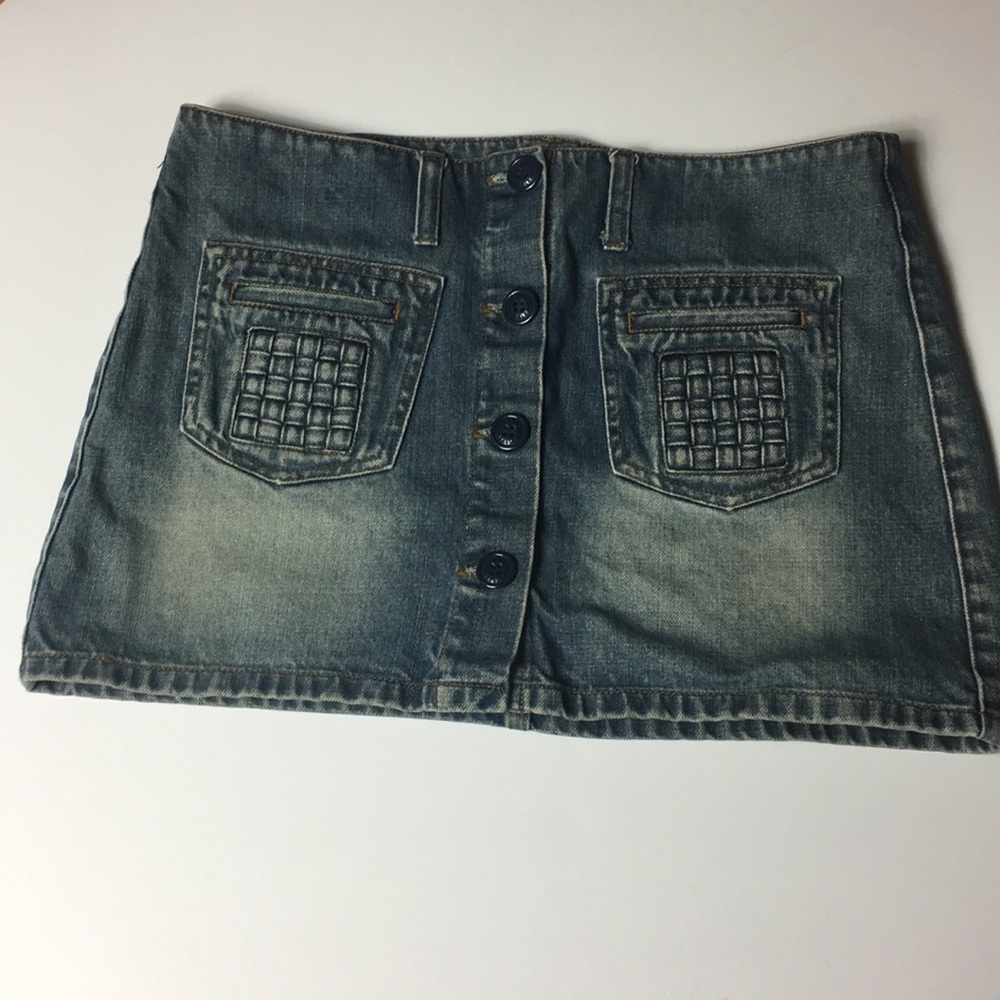 Vintage Coachella American Eagle Outfitters mini jean skirt 4 mod retro